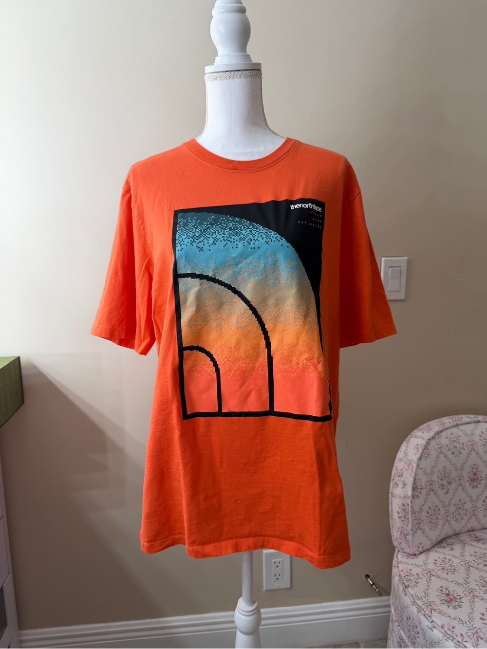 The North Face Bright Orange Logo Tee